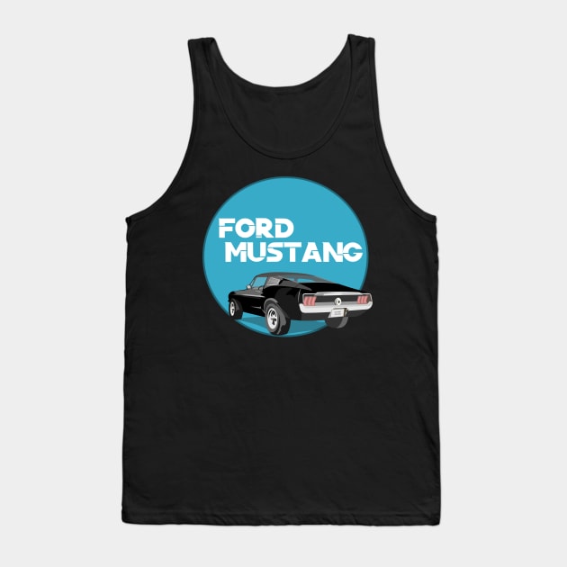 Ford mustang Tank Top by mypointink